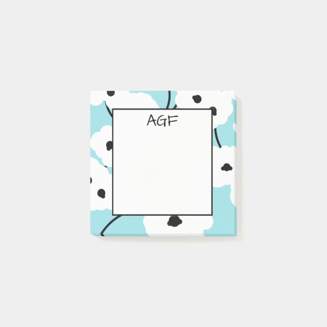 POST-IT® PAVOTS BLANCS ET NOIRS DE POST-IT-NOTE_MOD CHIC (Devant)