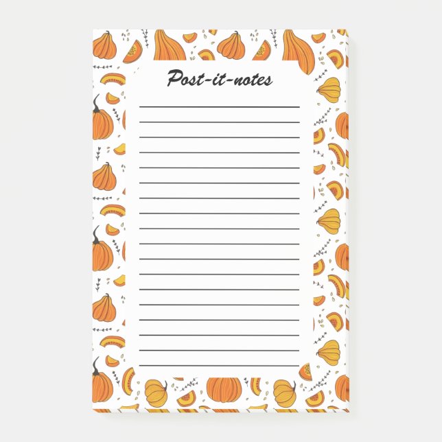 Post-it® Pays Rustique Automne Citrouille Automne (Devant)