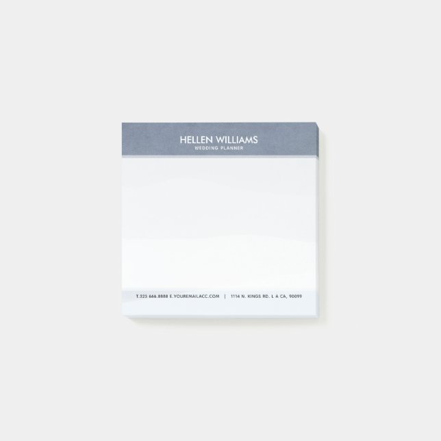 Post-it® Paysage Abstrait bleu-gris doux (Devant)