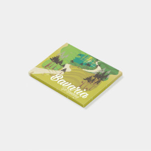 Post-it® Paysage de Bavière Allemagne impression de voyage