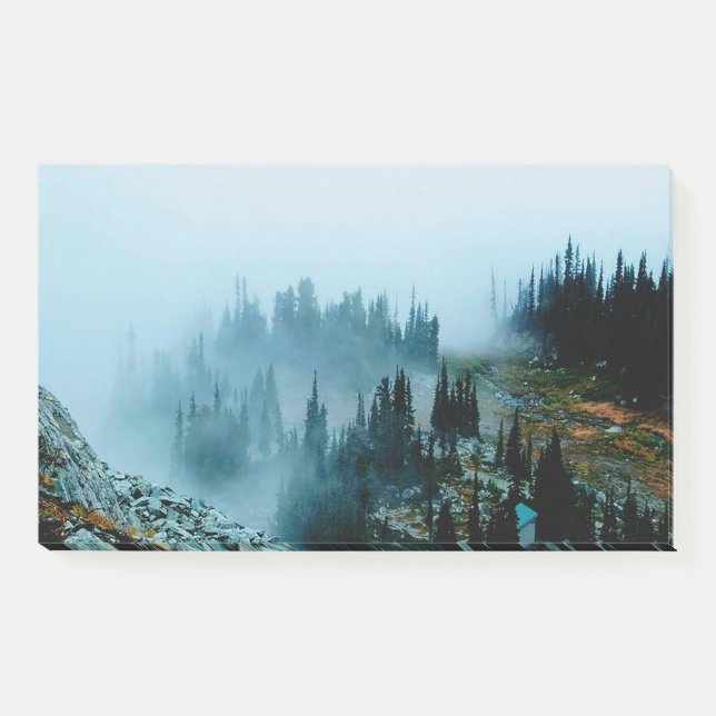 Post-it® paysage forestier, arbres naturels, alpes, arbres  (Devant)