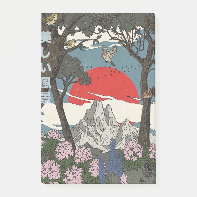 Post-it® Paysage japonais magnifique (Devant)