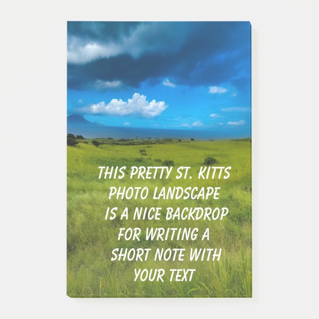 Post-it® Paysage rural de Saint-Kitts (Devant)