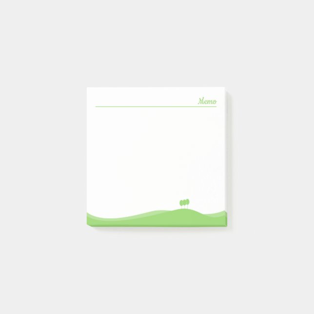 Post-it® Paysage vert (Devant)