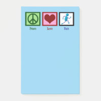 Peace Love Run - Coureur de piste mignonne