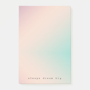 Post-it® Peach Aqua Tie Dye inspiration rêve citation