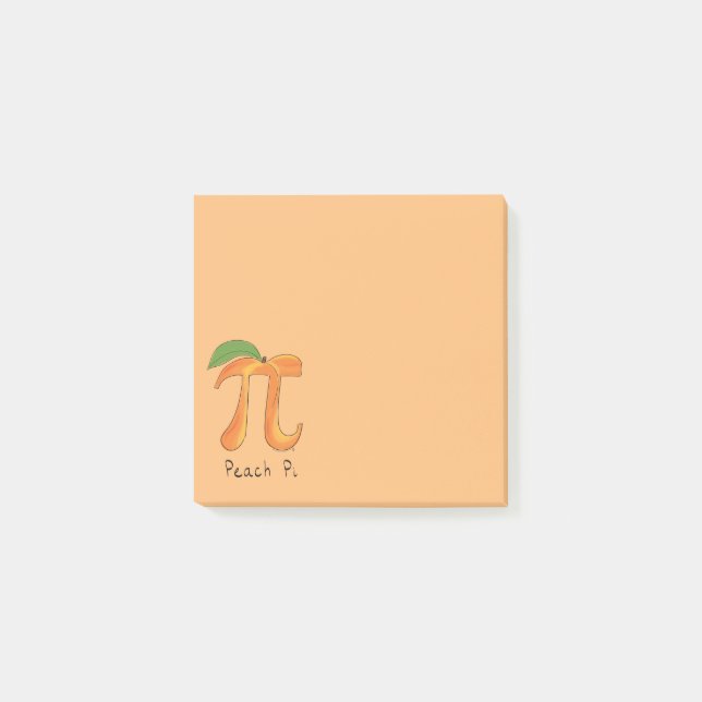 Post-it® Peach Pi Cute Math Pi Day Notes (Devant)