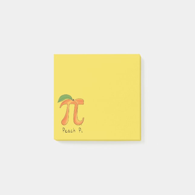 Post-it® Peach Pi Cute Math Pi Day Notes (Devant)