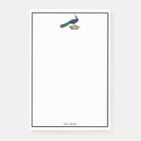 Peacock héraldique Vintage stylisé sur Couronne C