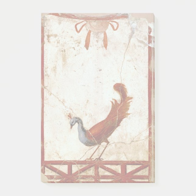 Post-it® Peacock sur Fresco Ancienne peinture romaine antiq (Devant)