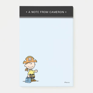 Post-it® Peanuts Charlie Brown Pirate Halloween