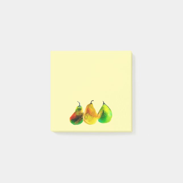 Post-it® Pear art mignon aquarelle fruits post-it notes (Devant)