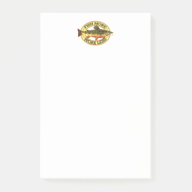 Post-it® Pêche à la mouche à la truite broyée (Devant)