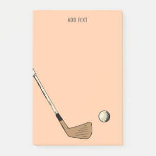 Post-it® Pêcher Personnalisé Vintage Golf