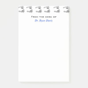 Post-it® Pédiatre mignon Imprimantes Pieds Bébé.