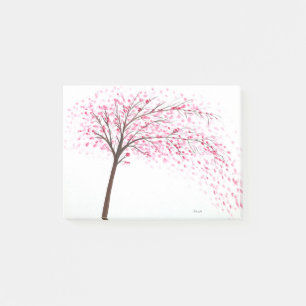 Post-it® Peinture à l'aquarelle des fleurs de cerisiers