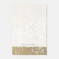 Peinture Abstraite en or avec lunettes d'argent