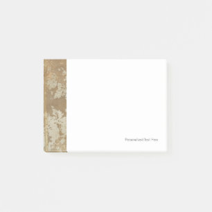 Post-it® Peinture Abstraite en or avec lunettes d'argent