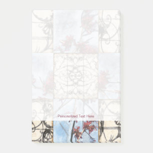 Post-it® Peinture abstraite lambrissée de Scrollwork