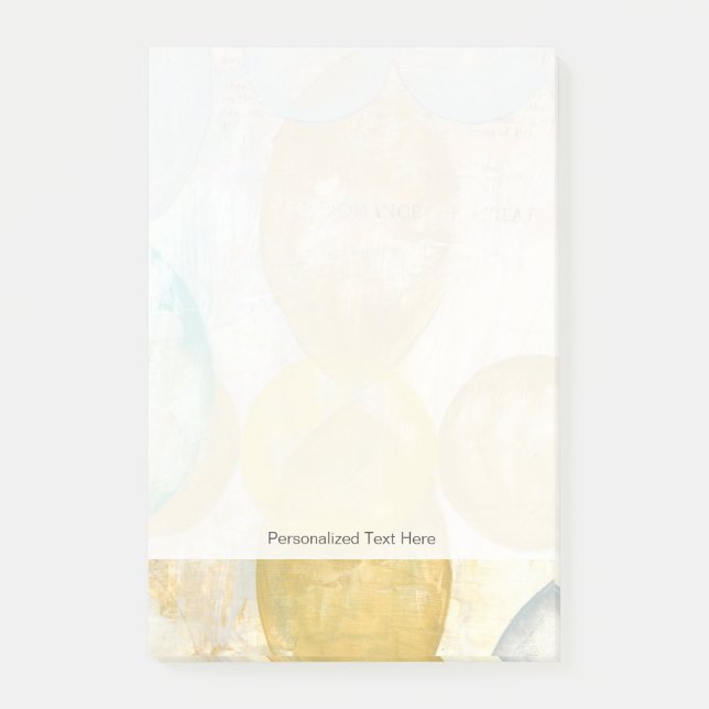 Post-it® Peinture Abstraite moderne sur papier journal (Devant)