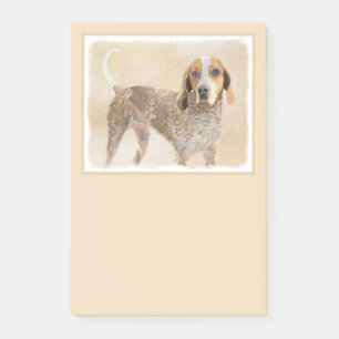Post-it® Peinture américaine anglaise sur pilon - Chien Art