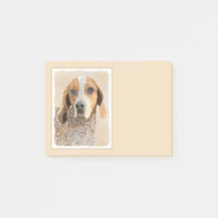Post-it® Peinture américaine anglaise sur pilon - Chien Art