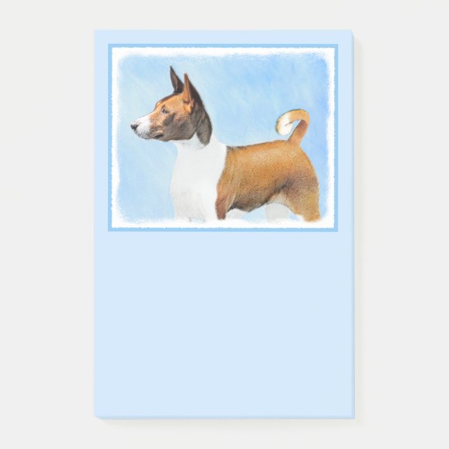 Post-it® Peinture Basenji - Belle Art Original (Devant)