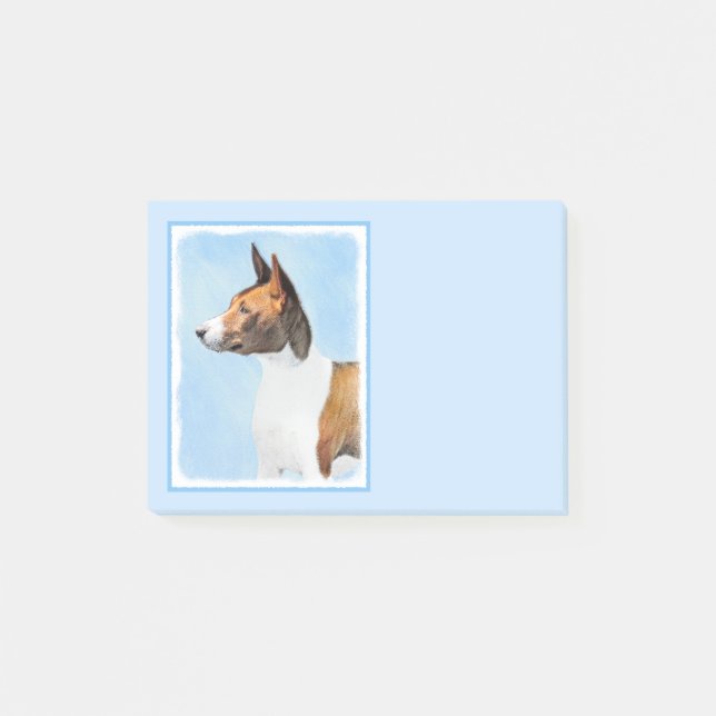 Post-it® Peinture Basenji - Belle Art Original (Devant)