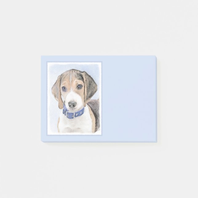 Post-it® Peinture beagle - Cute Original Chien Art (Devant)