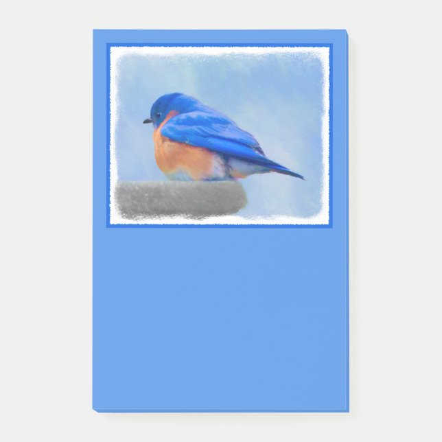 Post-it® Peinture Bluebird - Art original pour oiseaux (Devant)