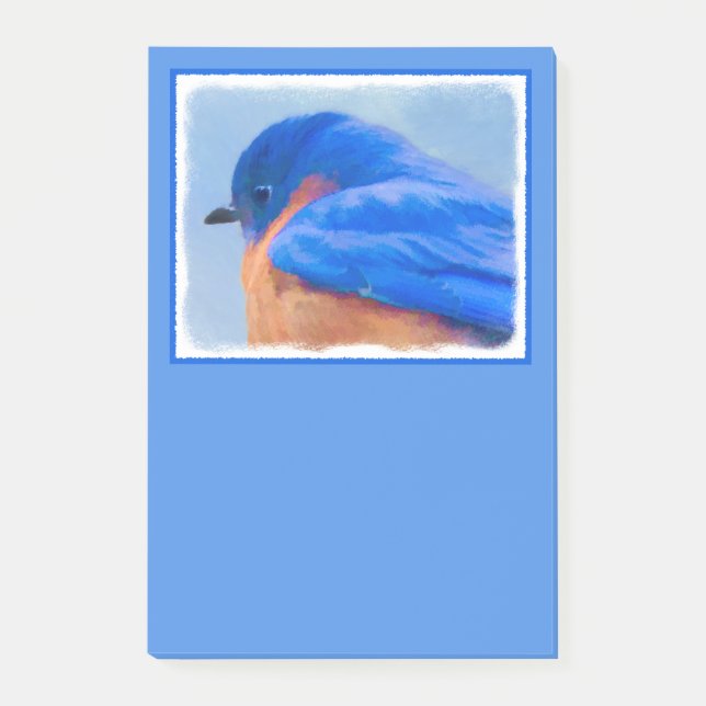 Post-it® Peinture Bluebird - Art original pour oiseaux (Devant)