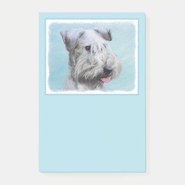 Post-it® Peinture Cesky Terrier - Cute Original Chien Art (Devant)