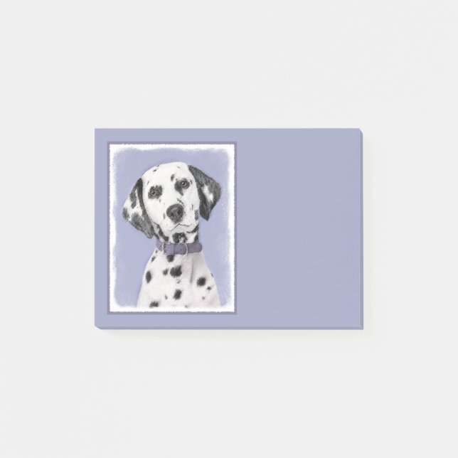 Post-it® Peinture Dalmatienne - Cute Original Chien Art (Devant)