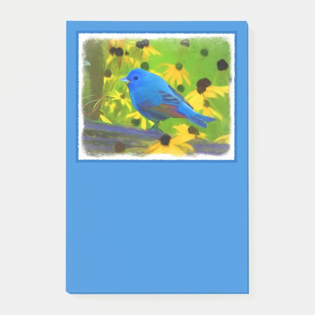 Post-it® Peinture de Bunting Indigo - Art original pour ois (Devant)