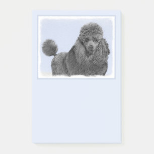 Post-it® Peinture de caniche Miniature Jouet noir Art origi