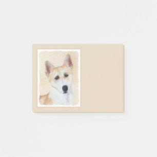 Post-it® Peinture de chien de Canaan - jolie art original d