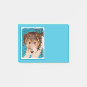 Post-it® Peinture de chiot Terrier Fox - Art de chien origi