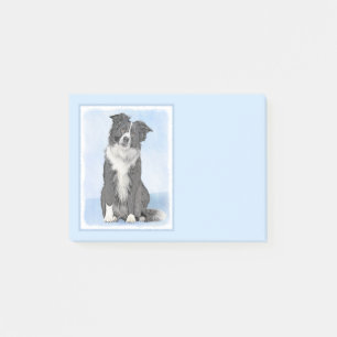 Post-it® Peinture de collie frontalière - Belle art origin