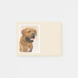 Post-it® Peinture de Dogue de Bordeaux - Art Original Migno