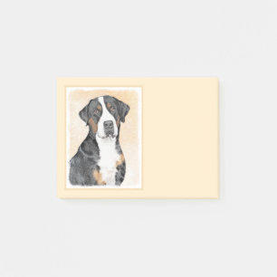Post-it® Peinture de Grand Bouvier Suisse - Œuvre d'art ori