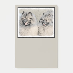 Post-it® Peinture de Keeshond Brothers - Art original de ch