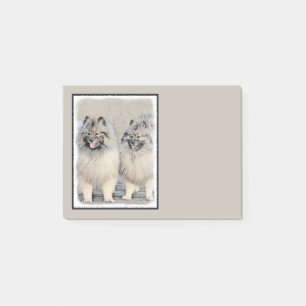 Post-it® Peinture de Keeshond Brothers - Art original de ch