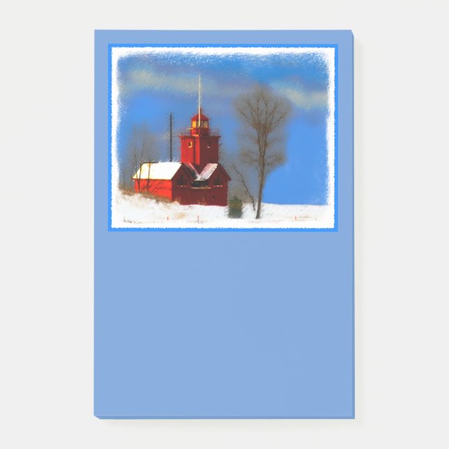 Post-it® Peinture de phare rouge - Art original (Devant)