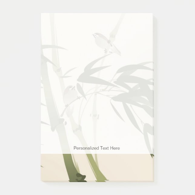 Post-it® Peinture de style oriental, branches de bambou (Devant)