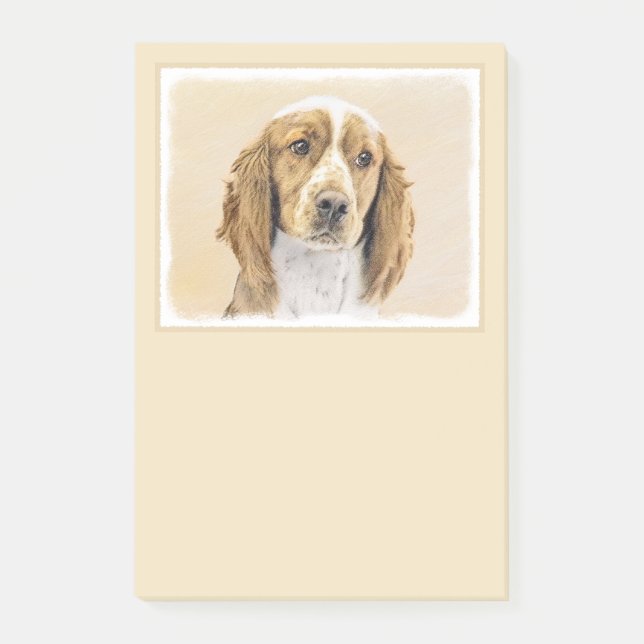 Post-it® Peinture d'espagnol Welsh Springer - Art original  (Devant)