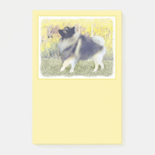 Post-it® Peinture en teint de Keeshond - jolie art original