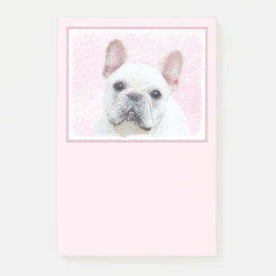Post-it® Peinture française de Bulldog (Crème/Blanc)