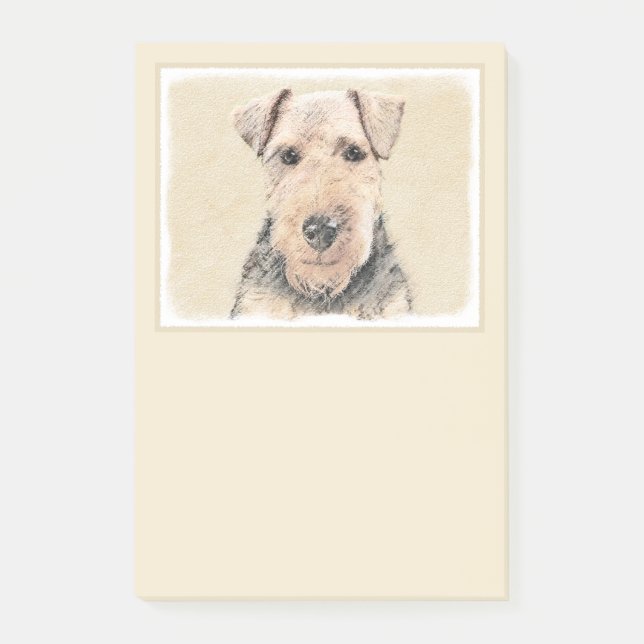 Post-it® Peinture galloise Terrier - Cute Original Chien Ar (Devant)
