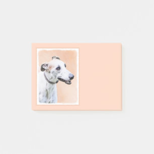 Post-it® Peinture Greyhound - Beau art original de chien