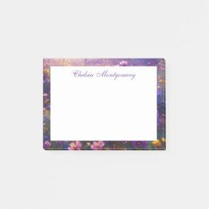 Post-it® Peinture impressionniste fleur sauvage personnalis